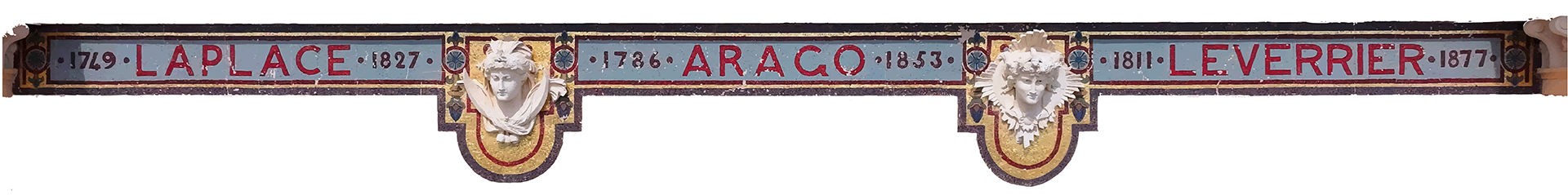 frise du batiment PHC Observatoire de la Côte d'Azur